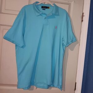 Ralph Lauren Men's Light Blue Polo Shirt Sz XL Classic Fit